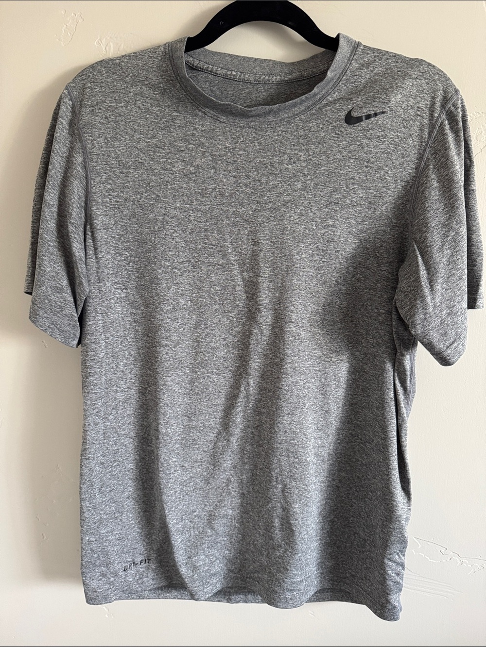 Nike grey short sleeved dri fit shirt